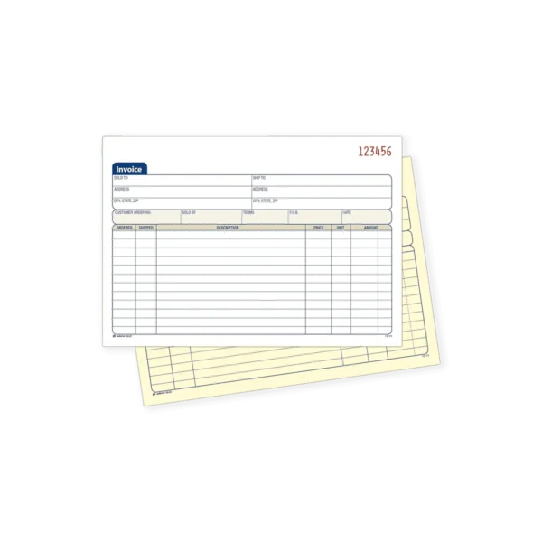 2part or 2by 2 invoice books PRinting