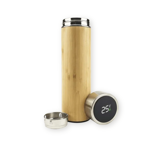 Bamboo Flask with Temperature Display Printing