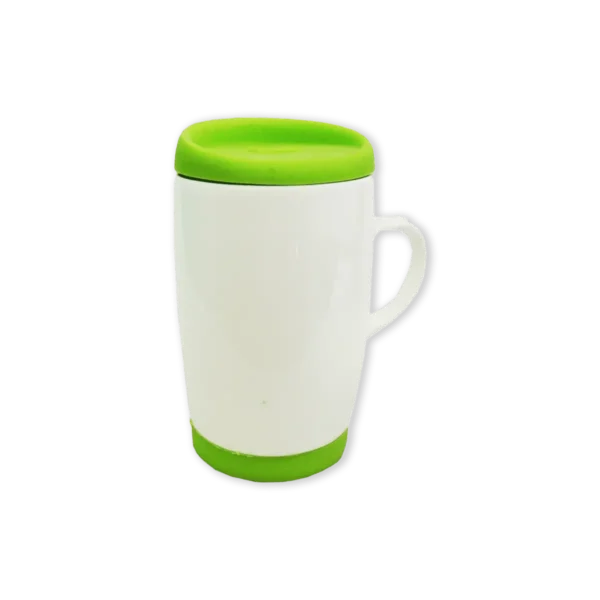 white ceramic mug (silicone Cap & Base) Printing