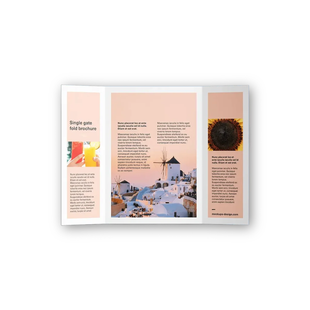 Double Gate Fold Brochure Printing