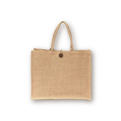 Jute-Shopping-Bags-with-Button Jute Shopping Bags with Button Printing