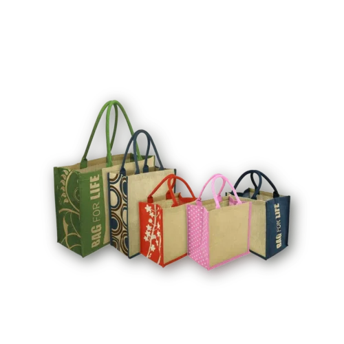 Reusable-Square-Jute-Bags-with-Cotton-handle Reusable Square Jute Bags with Cotton handle Printing