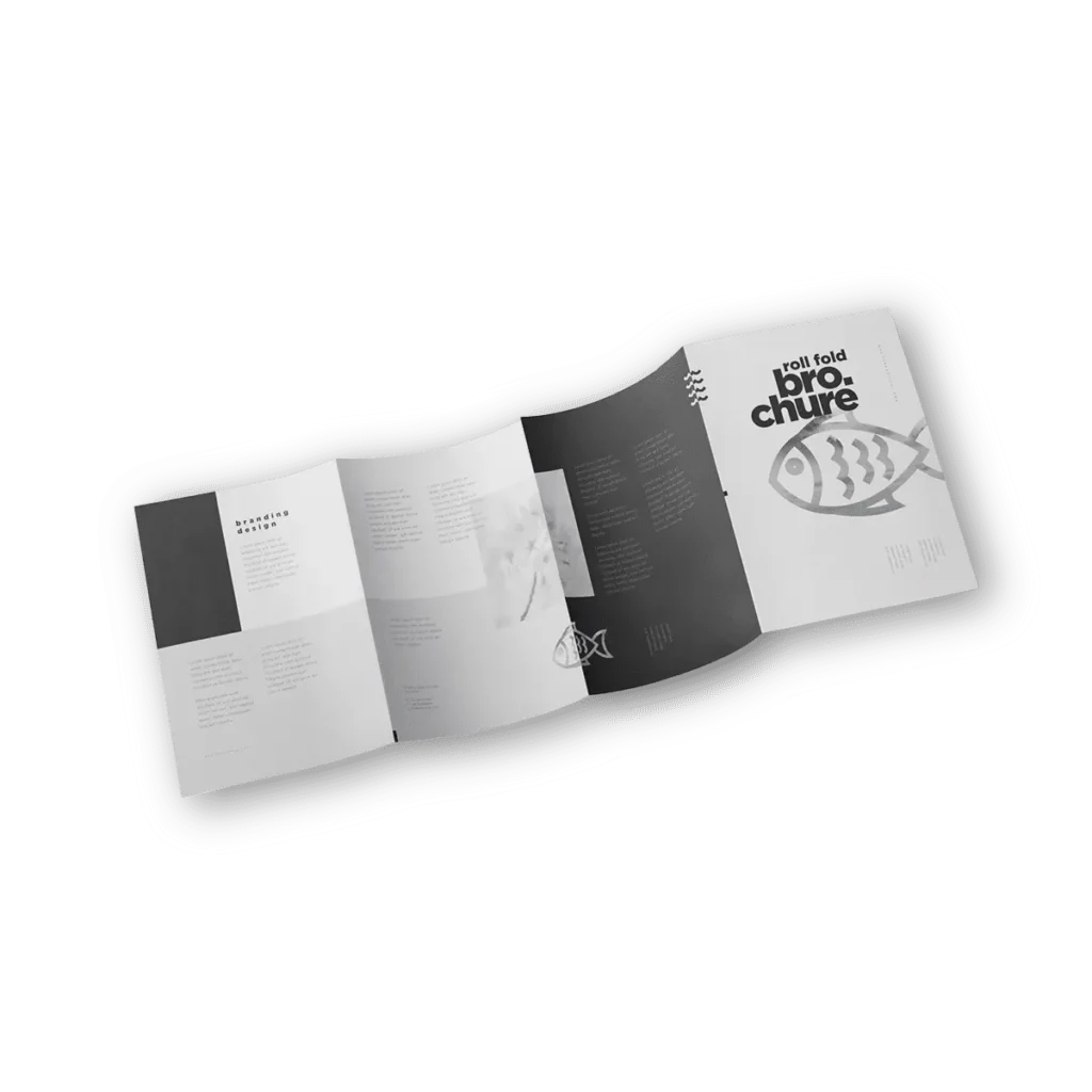 Roll Fold Brochure Printing