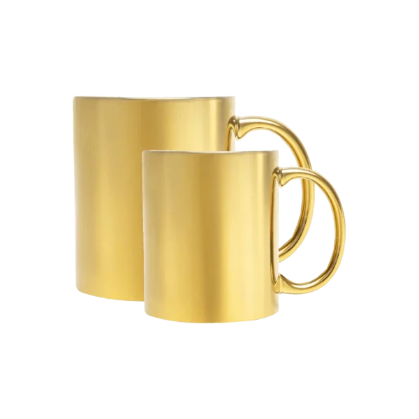 Gold Ceramic Mugs Printing