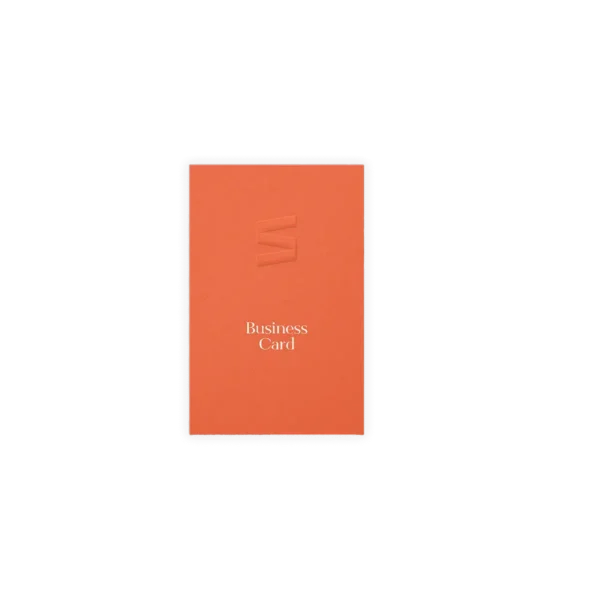 Orange Card with embossing