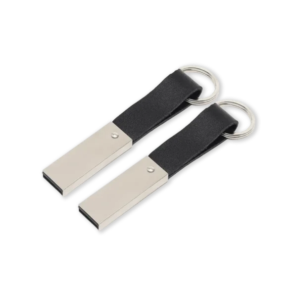 USB with Leather Strap Printing